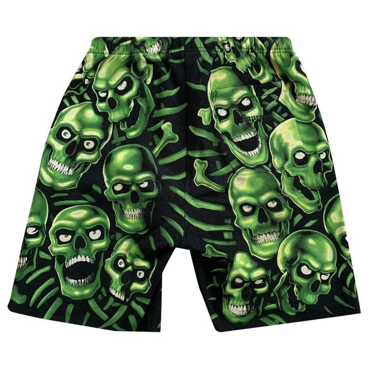 Supreme x Liquid Blue Skull Pile Shorts Green
