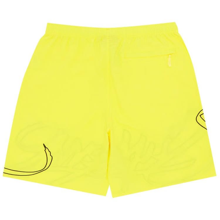 Supreme Tag Water Shorts Yellow