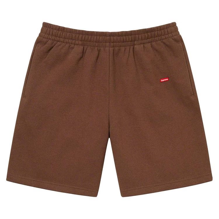 Supreme Small Box Sweatshort Dark Brown