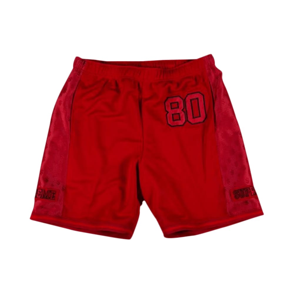Supreme Monogram Shorts Red