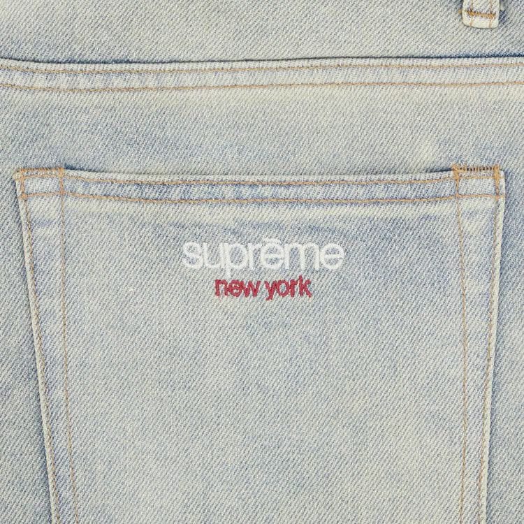 Supreme Baggy Denim Shorts Dirty Indigo