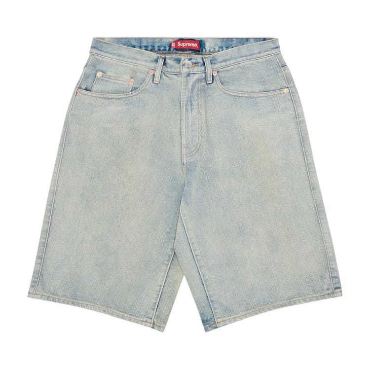 Supreme Baggy Denim Shorts Dirty Indigo