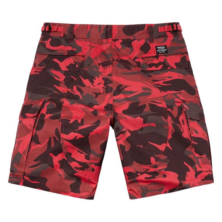 Supreme Cargo Shorts Red Camo