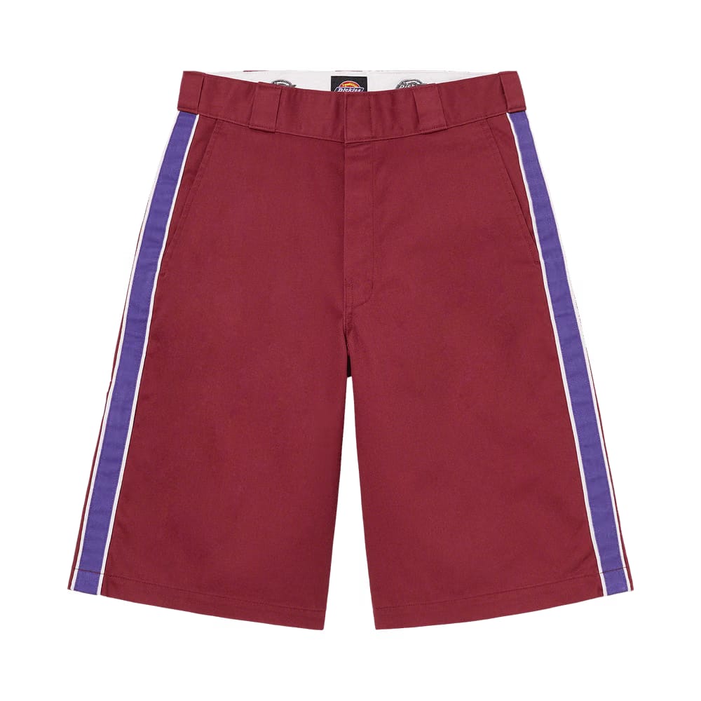 Supreme x Dickies Stripe 13" Loose Fit Work Shorts Maroon