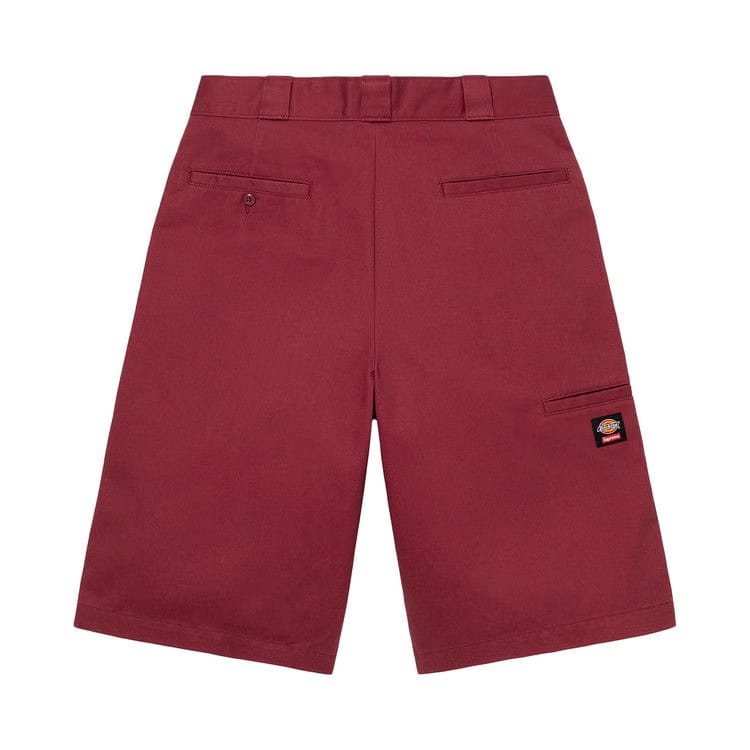 Supreme x Dickies Stripe 13" Loose Fit Work Shorts Maroon
