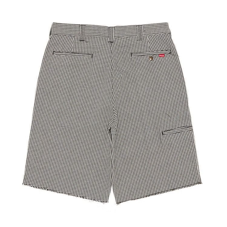 Supreme Work Shorts White Houndstooth