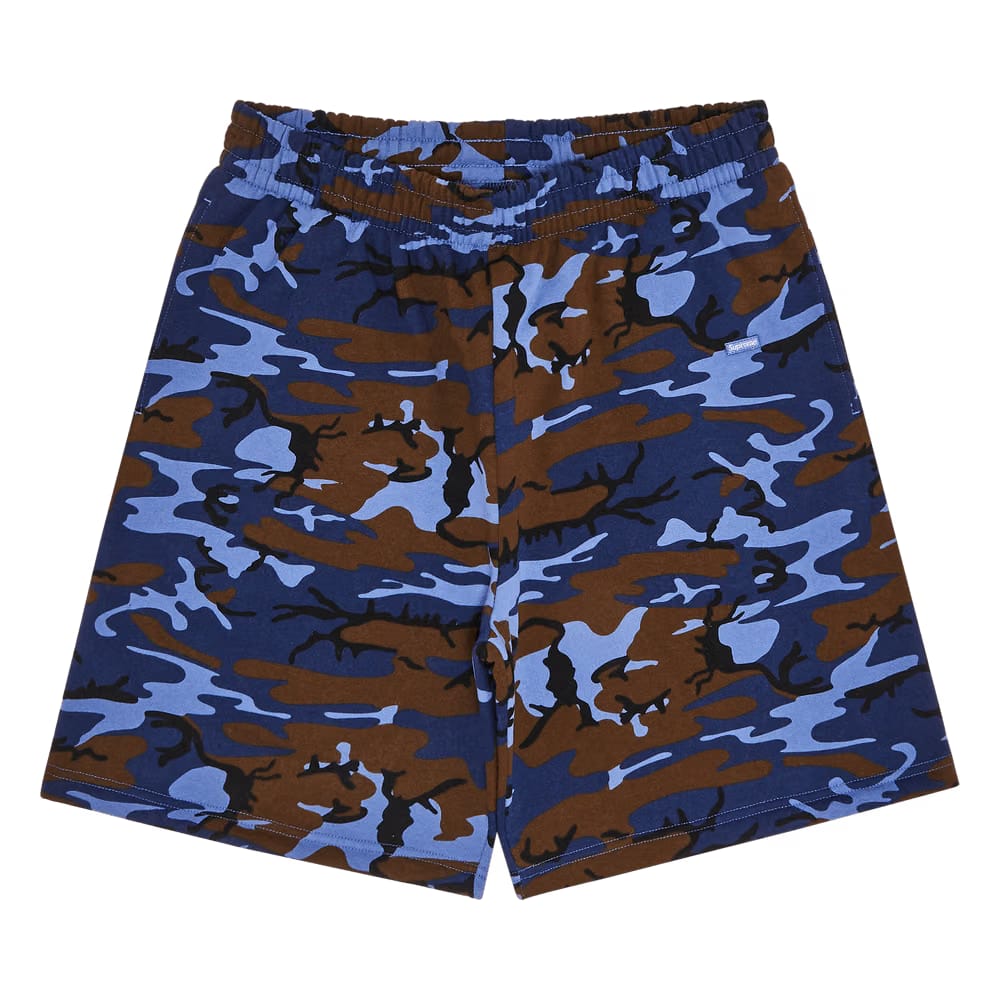 Supreme Small Box Sweatshort Blue Camo