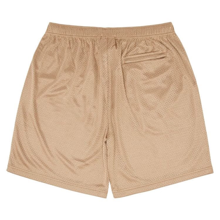 Supreme Small Box Baggy Mesh Shorts Tan