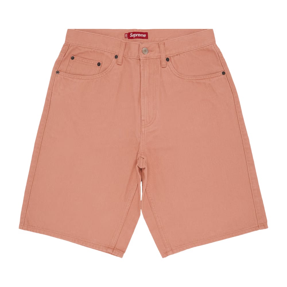 Supreme Baggy Denim Shorts Dusty Peach