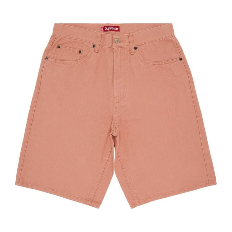 Supreme Baggy Denim Shorts Dusty Peach