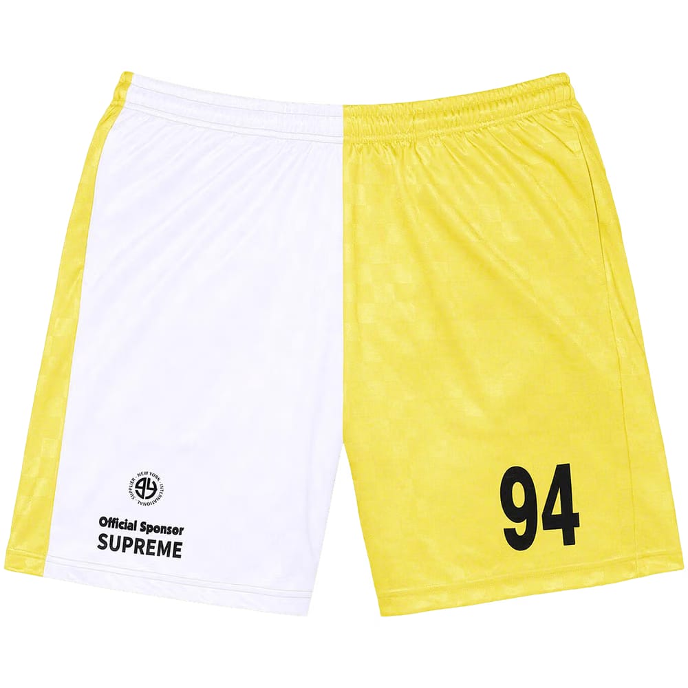 Supreme Split Soccer Shorts White