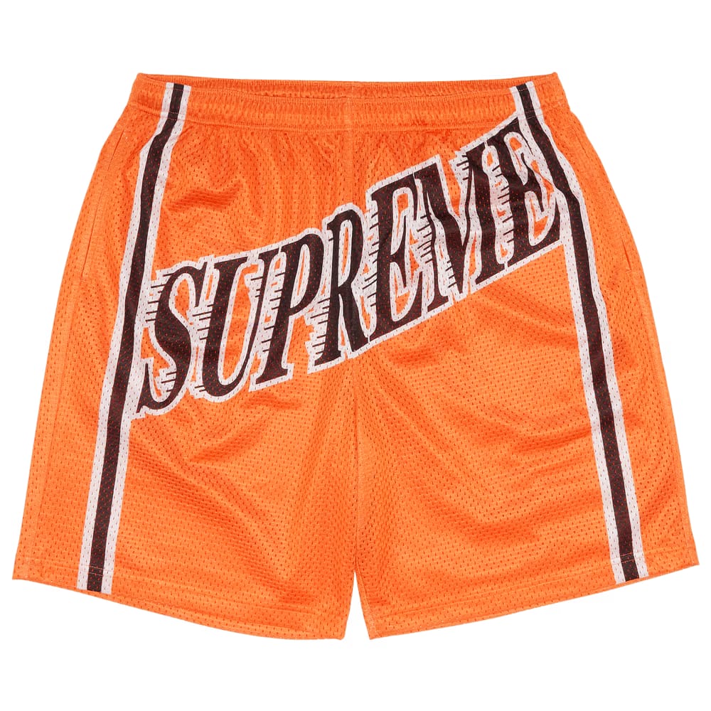 Supreme Slap Shot Baggy Mesh Shorts Orange