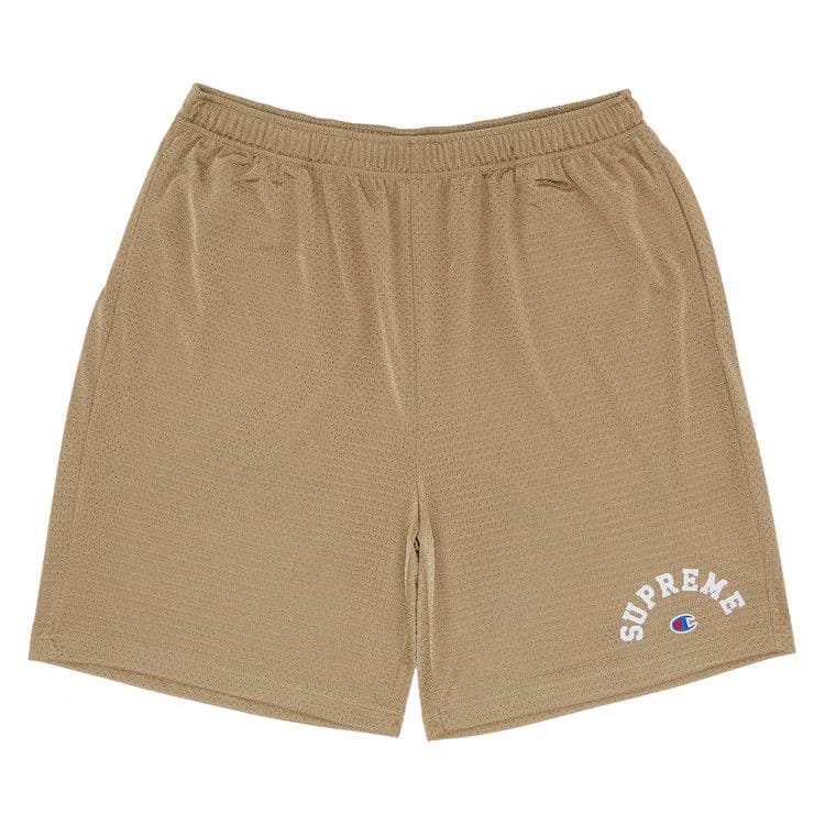 Supreme x Champion Mesh Shorts Tan
