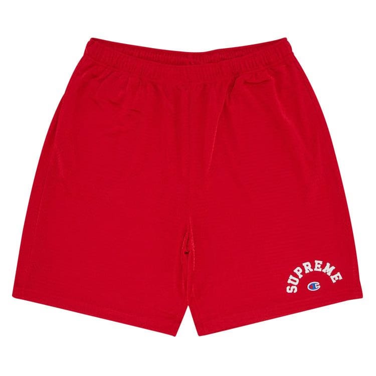 Supreme x Champion Mesh Shorts Red