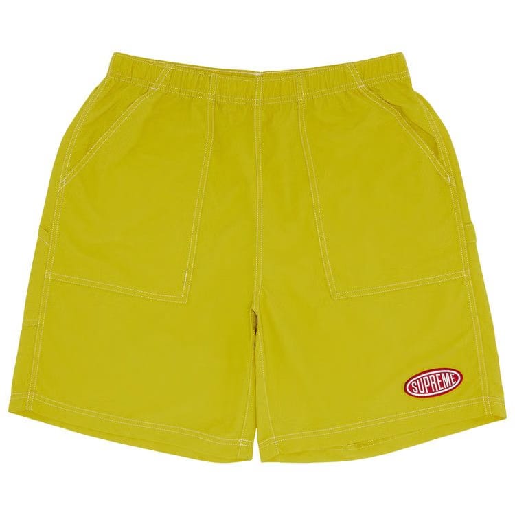 Supreme Nylon Painter Shorts Gold