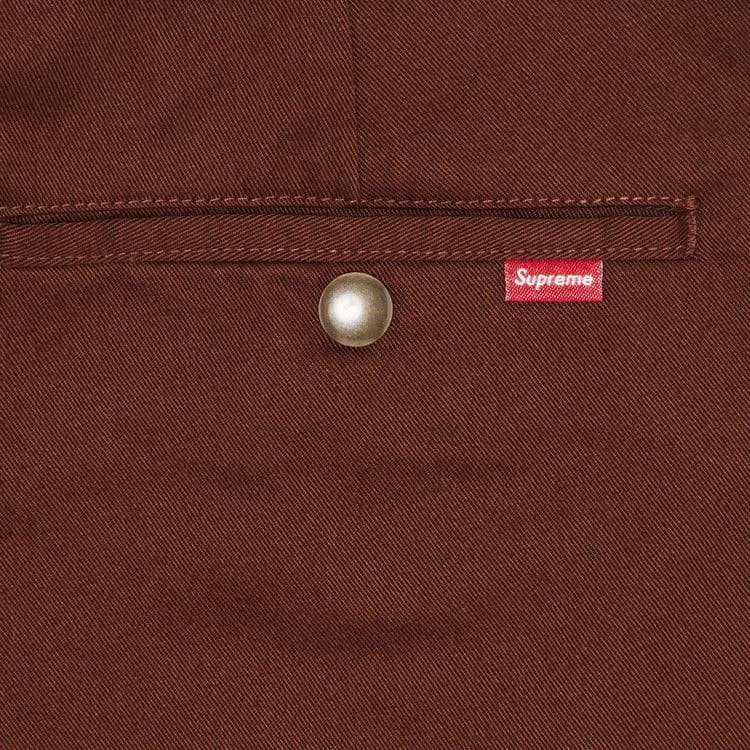 Supreme Work Shorts Mahogany