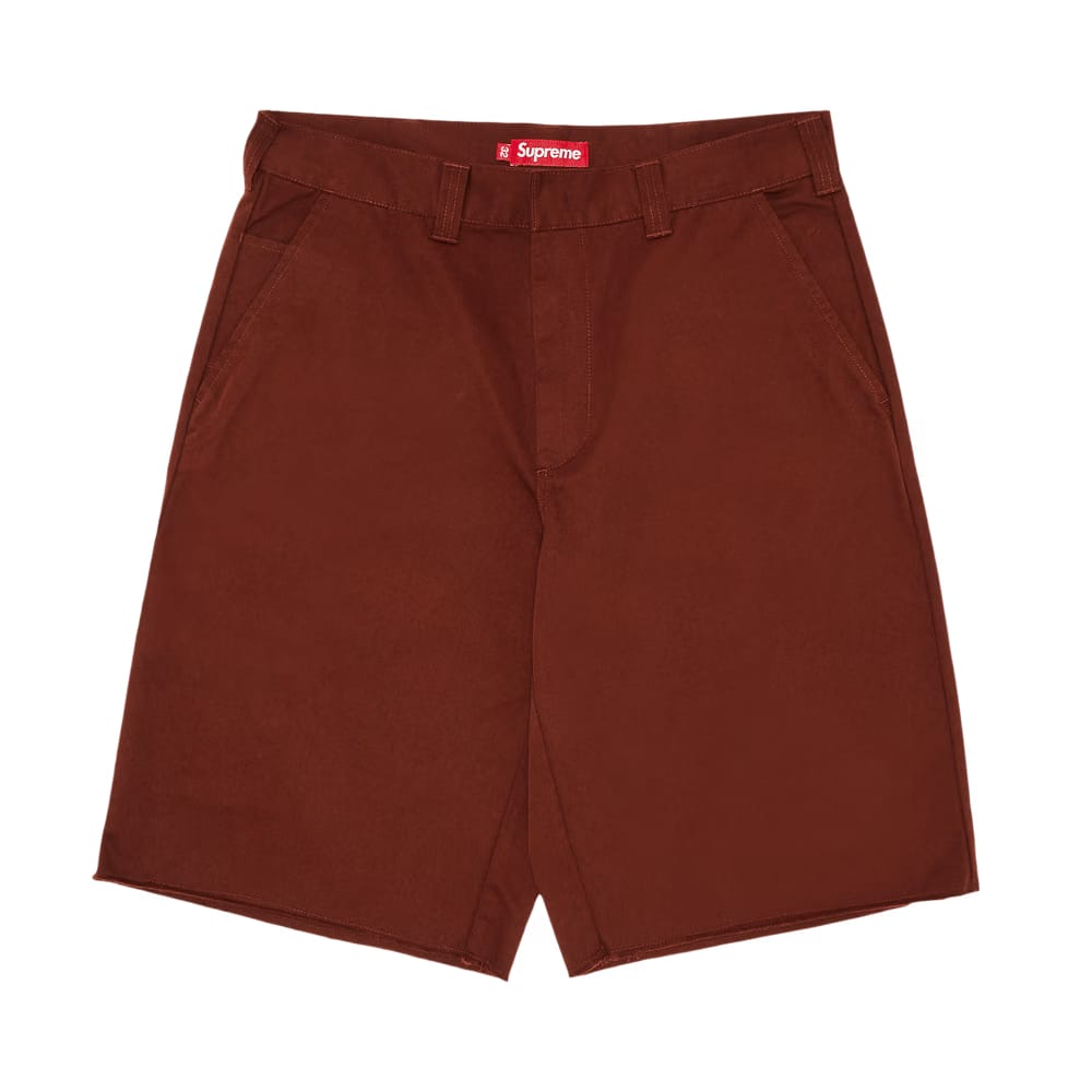 Supreme Work Shorts Mahogany