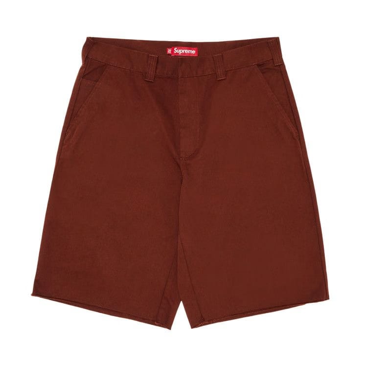 Supreme Work Shorts Mahogany