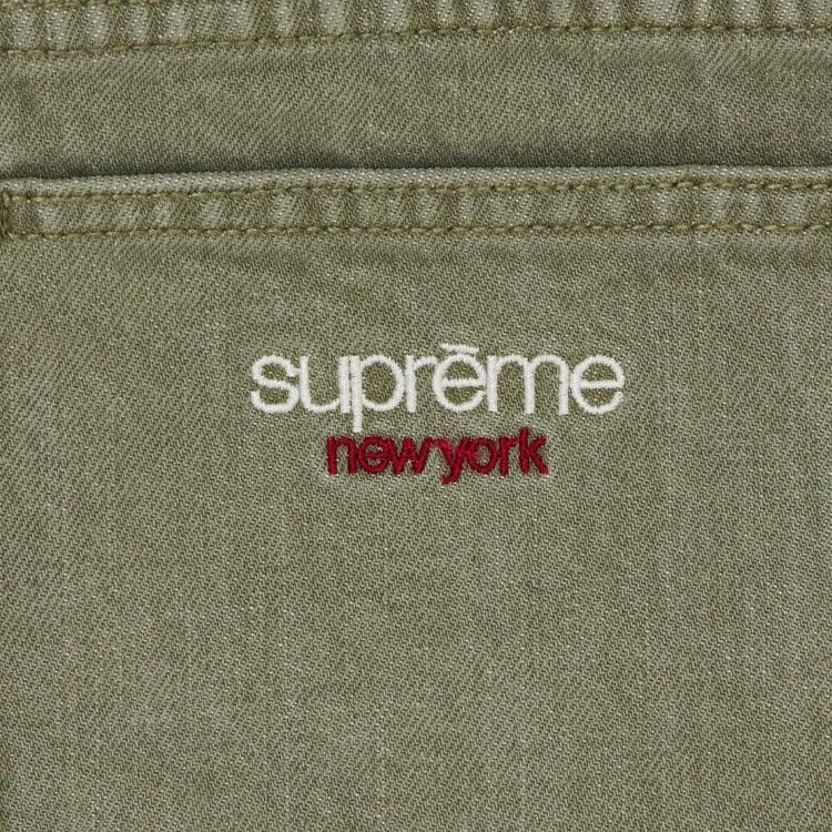 Supreme Baggy Denim Shorts Olive