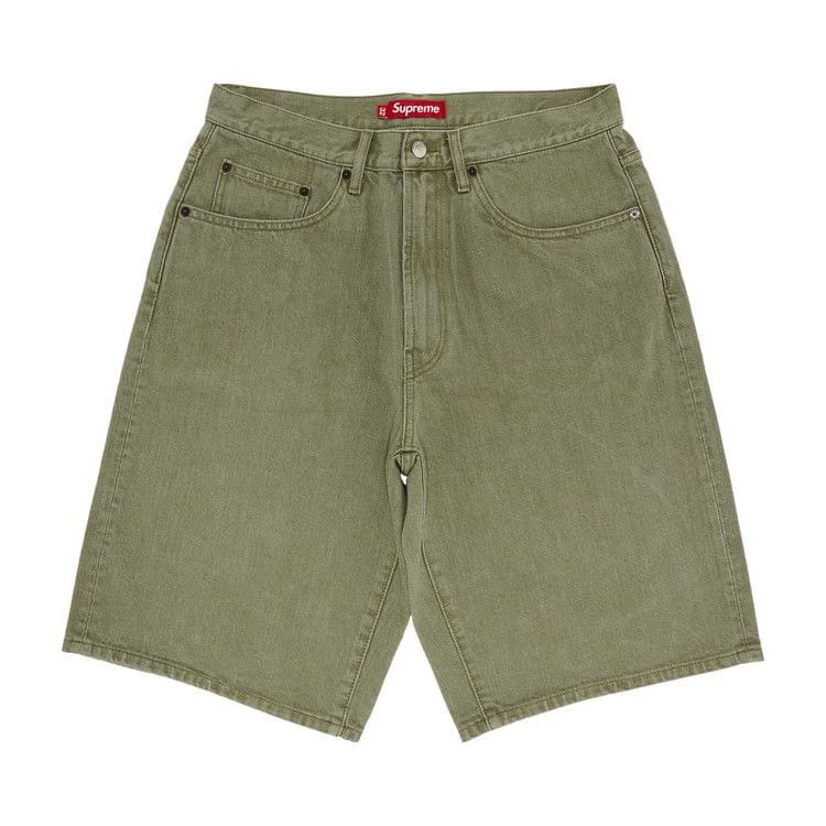 Supreme Baggy Denim Shorts Olive