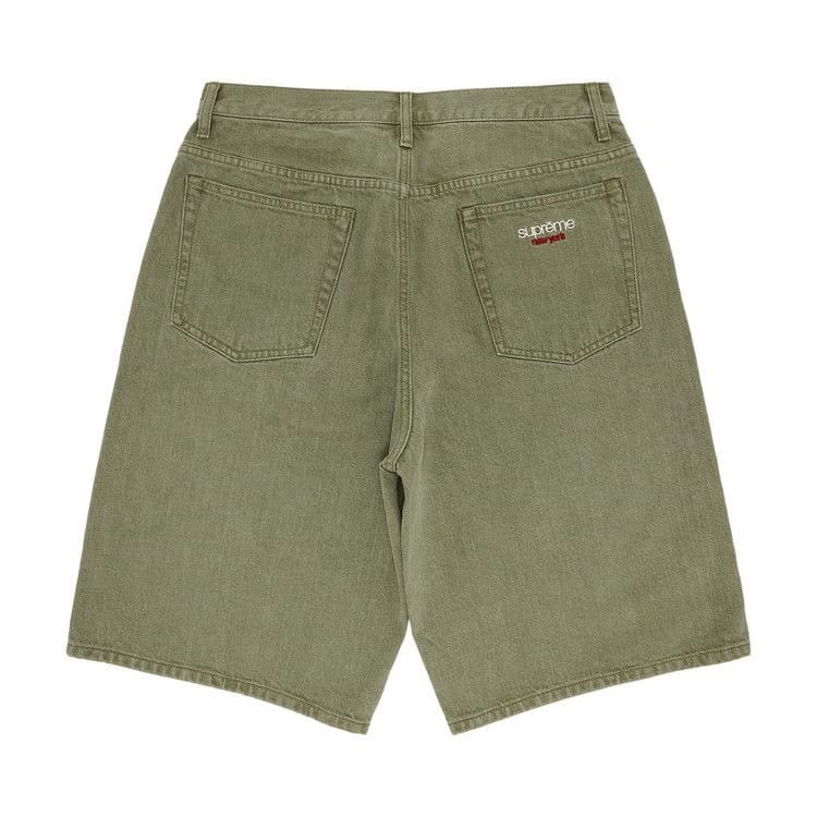 Supreme Baggy Denim Shorts Olive