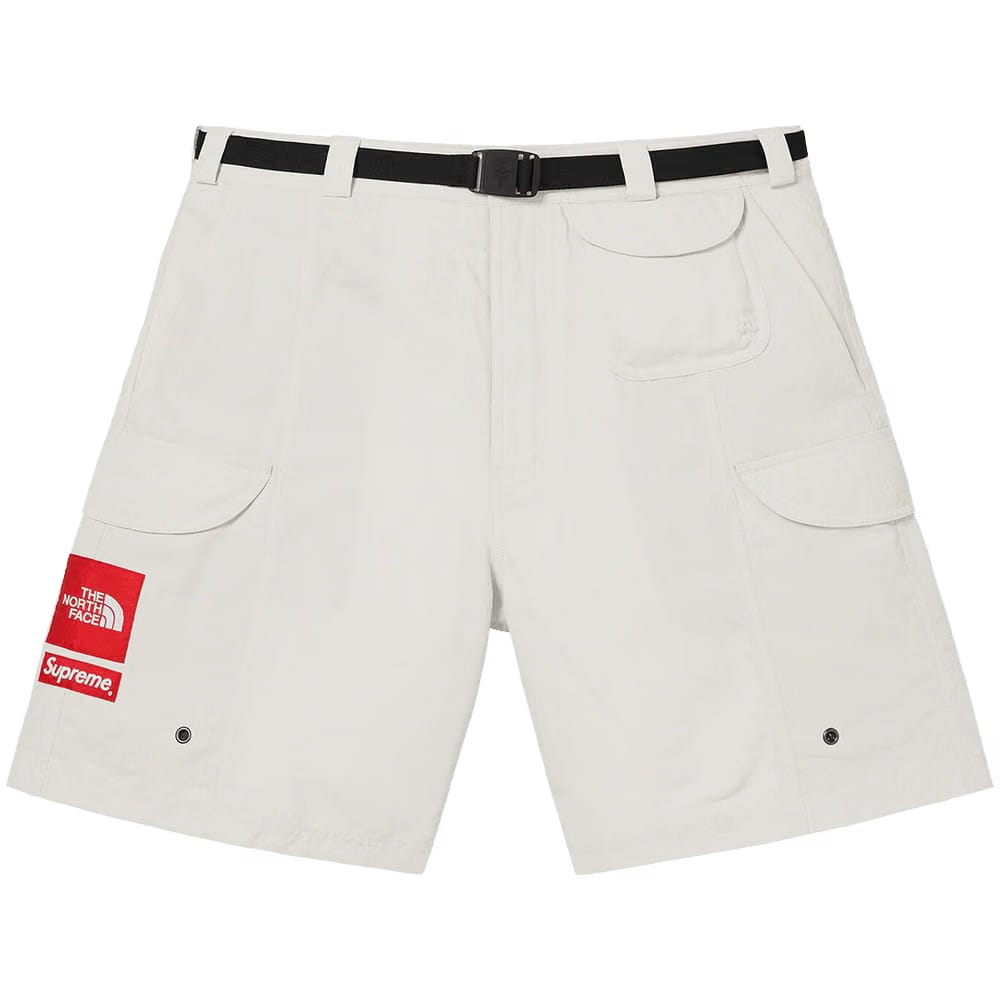 Supreme x The North Face Trekking Packable Belted Shorts Stone