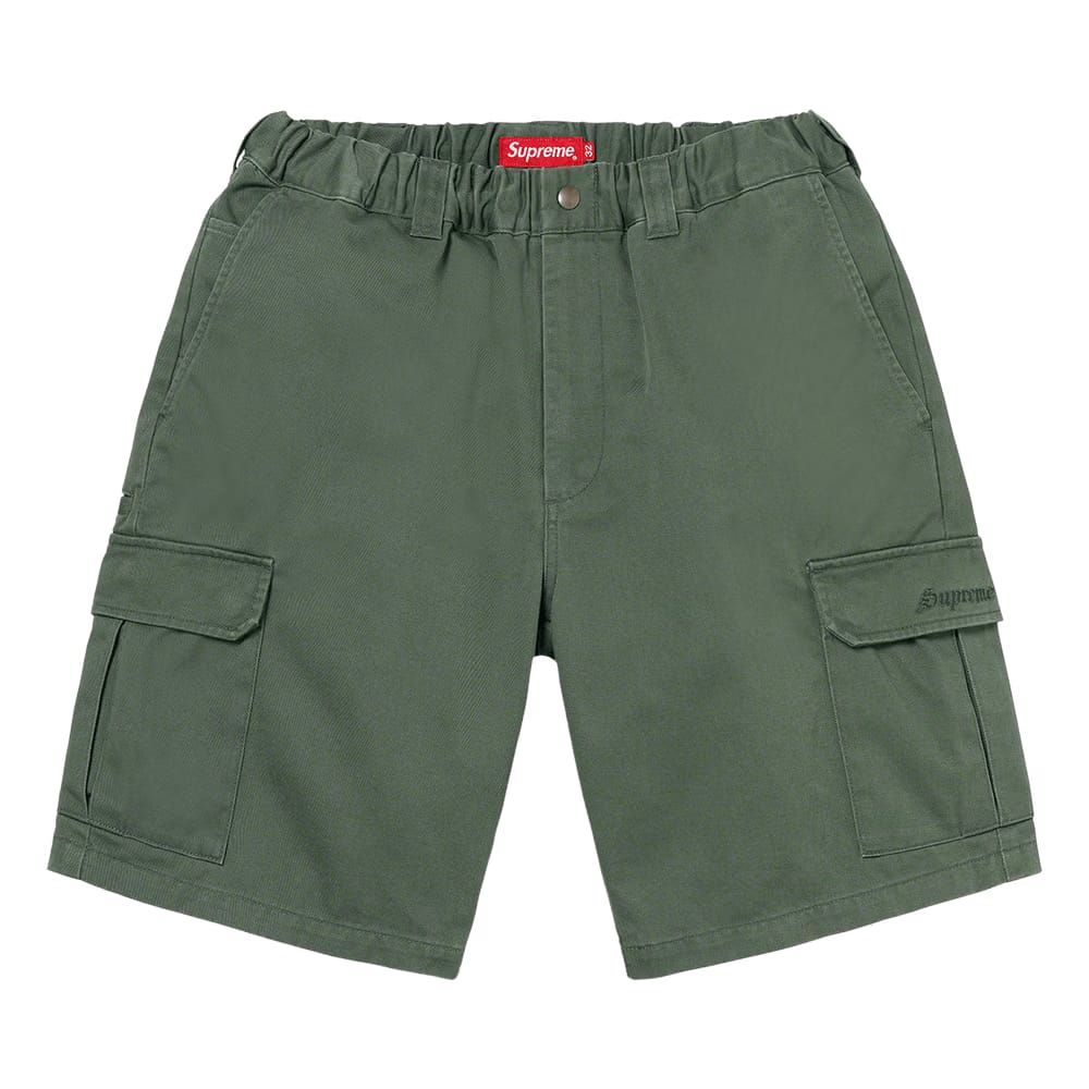 Supreme Cargo Work Shorts Olive
