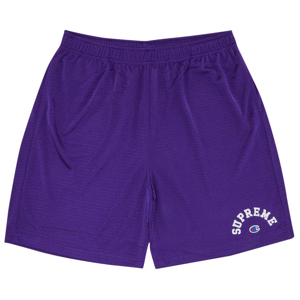 Supreme x Champion Mesh Shorts Purple