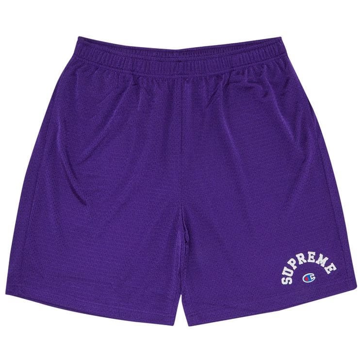 Supreme x Champion Mesh Shorts Purple