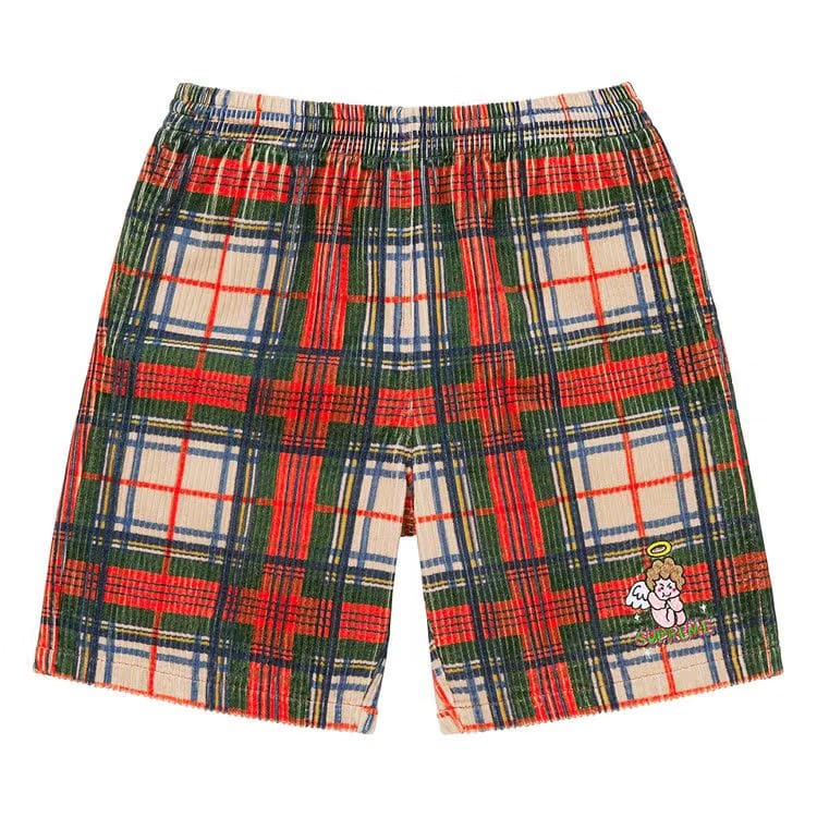 Supreme Corduroy Shorts Plaid