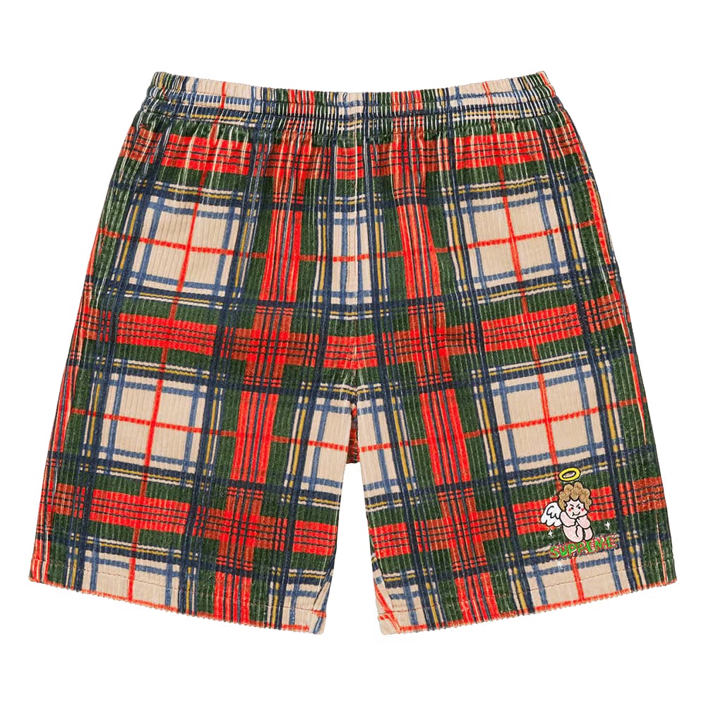 Supreme Corduroy Shorts Plaid