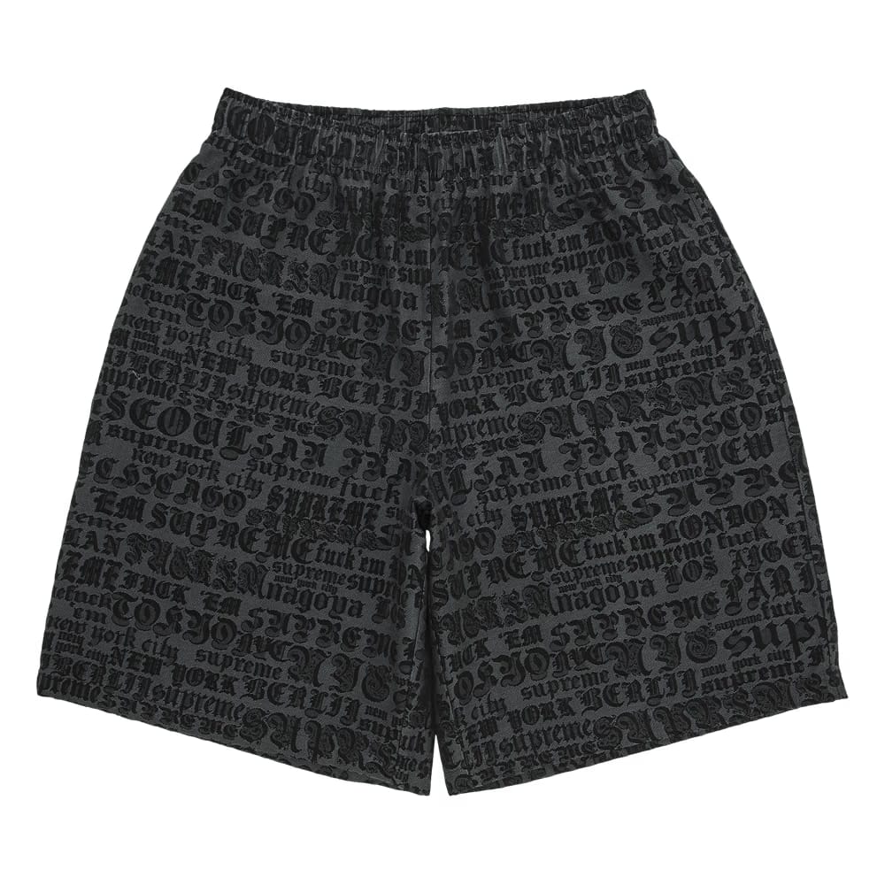 Supreme Cities Jacquard Shorts Black