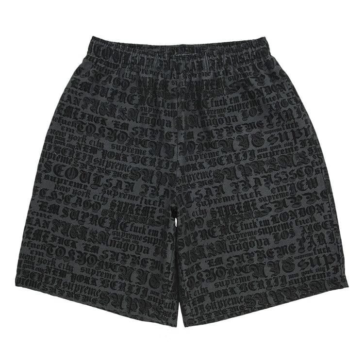 Supreme Cities Jacquard Shorts Black