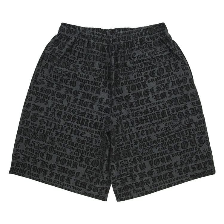 Supreme Cities Jacquard Shorts Black