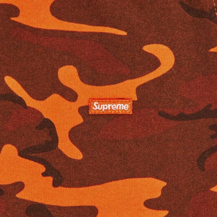 Supreme Small Box Sweatshort Bright Orange Camo