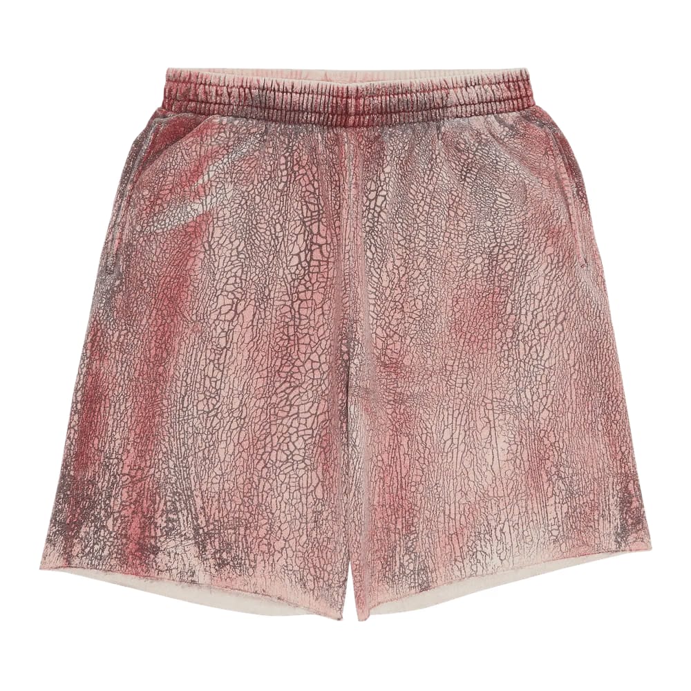 Supreme Crackle Sweatshort Red