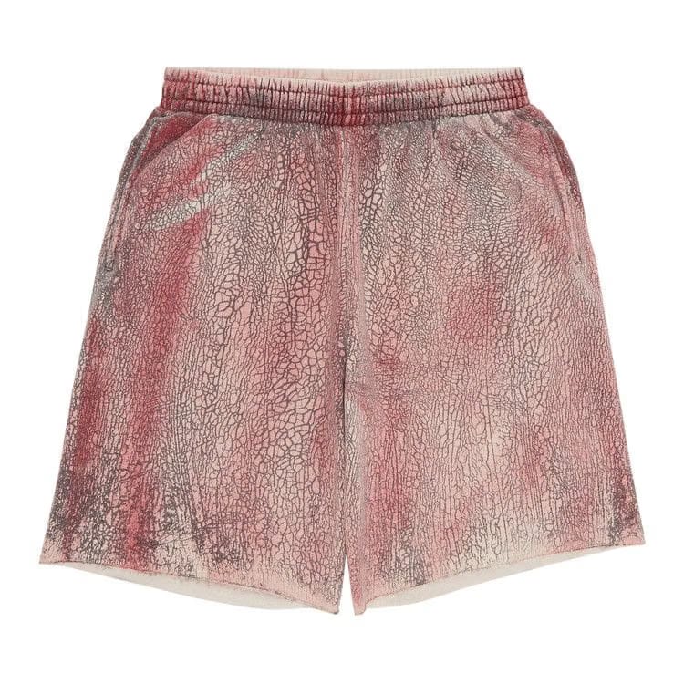 Supreme Crackle Sweatshort Red