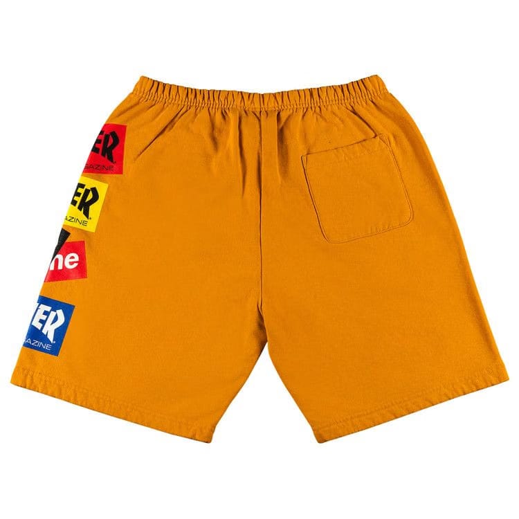 Supreme x Thrasher Multi Logo Sweatshort Gold