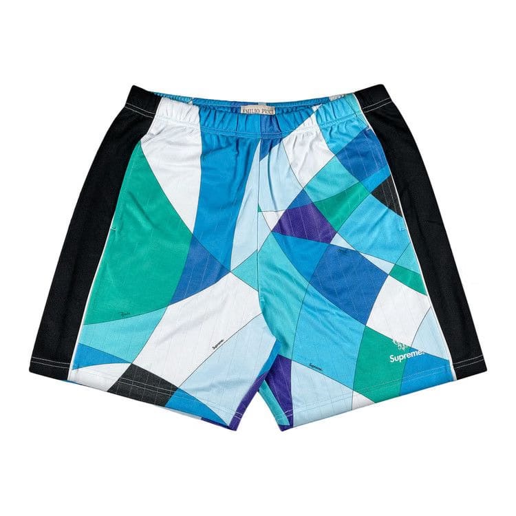 Supreme x Emilio Pucci Soccer Shorts Blue