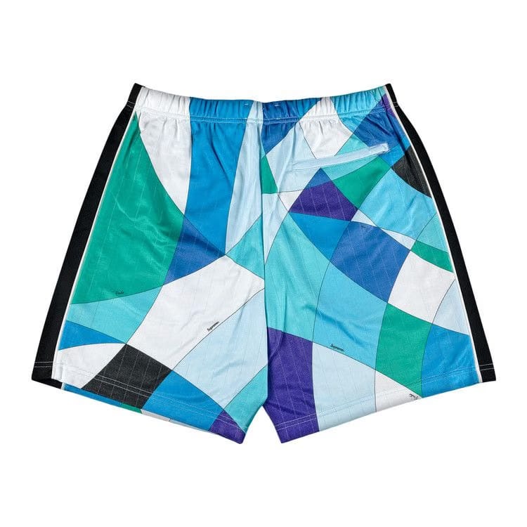 Supreme x Emilio Pucci Soccer Shorts Blue