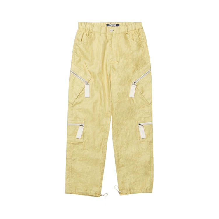 Jacquemus Le Cargo Marrone Zipped Cargo Pants Light Green