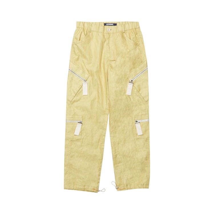 Jacquemus Le Cargo Marrone Zipped Cargo Pants Light Green