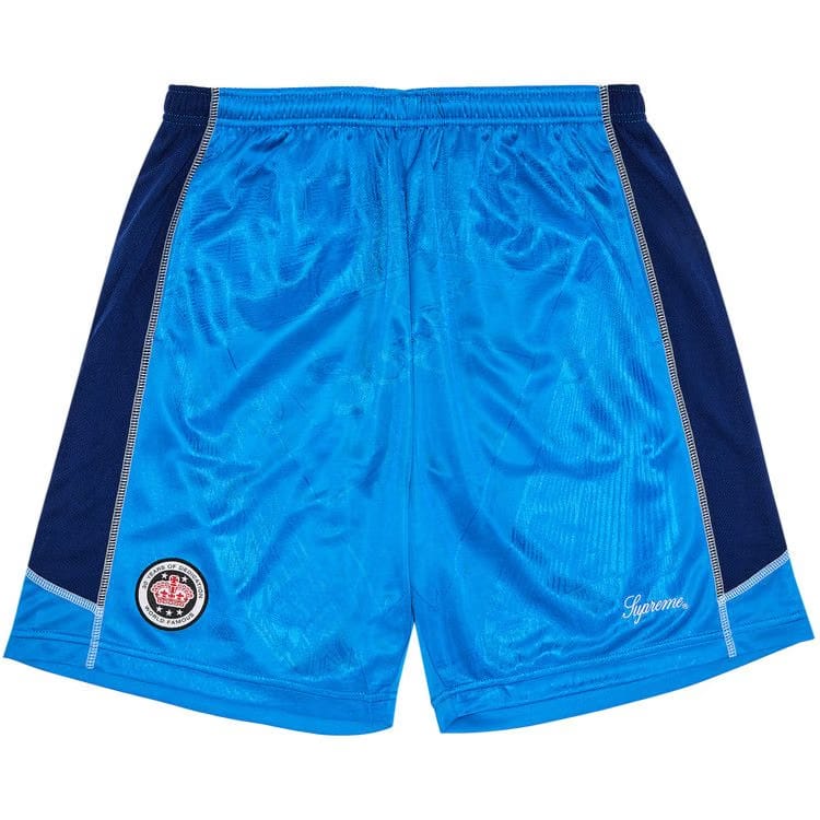 Supreme Jacquard Soccer Shorts Blue