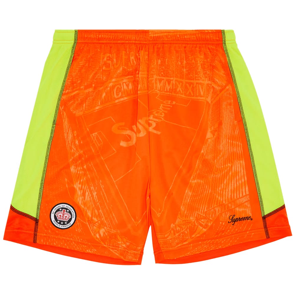 Supreme Jacquard Soccer Shorts Orange