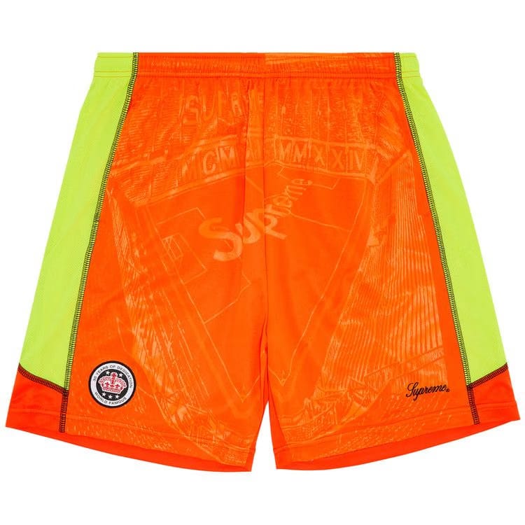 Supreme Jacquard Soccer Shorts Orange