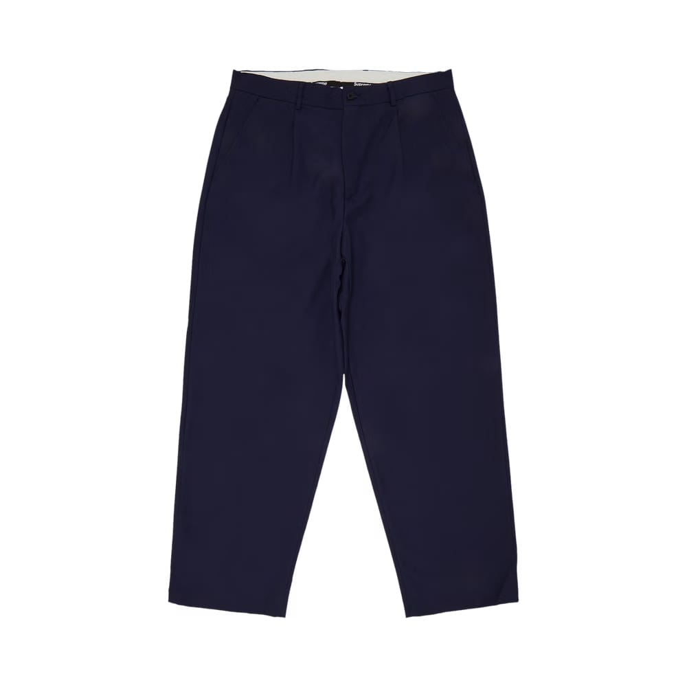 Supreme Pleated Trouser Navy