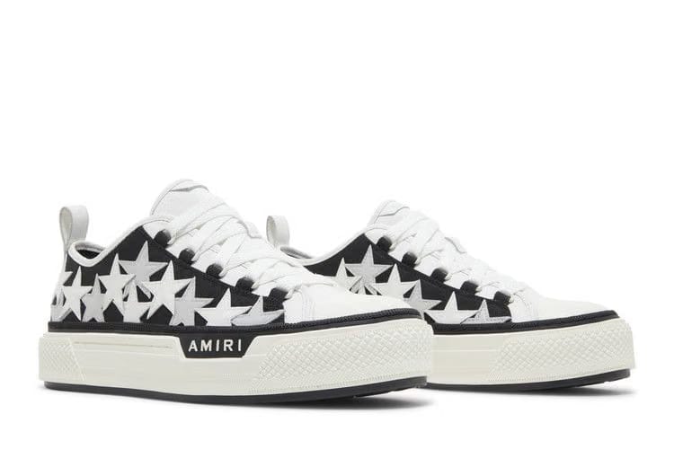 Amiri Stars Court Low Black White