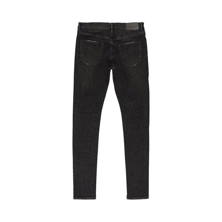 PURPLE BRAND Over Spray Skinny Jeans Black