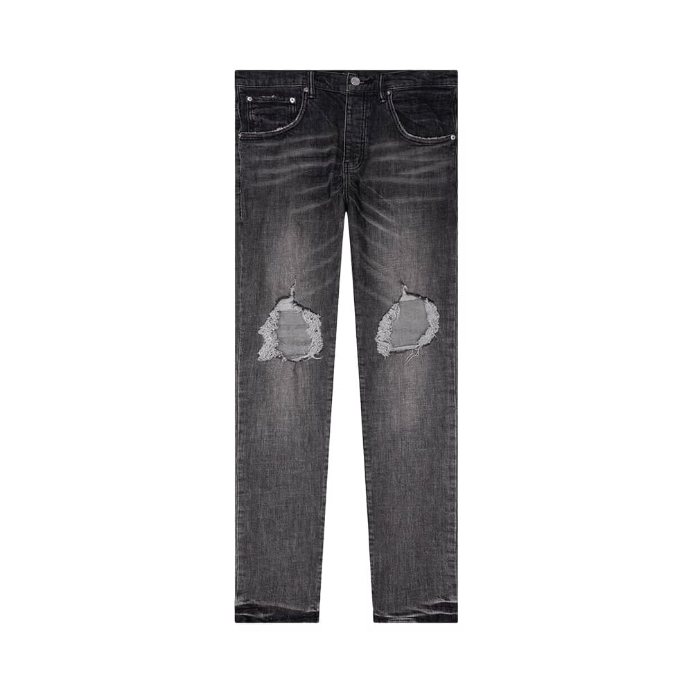 PURPLE BRAND Dirty Blowout Jeans Grey