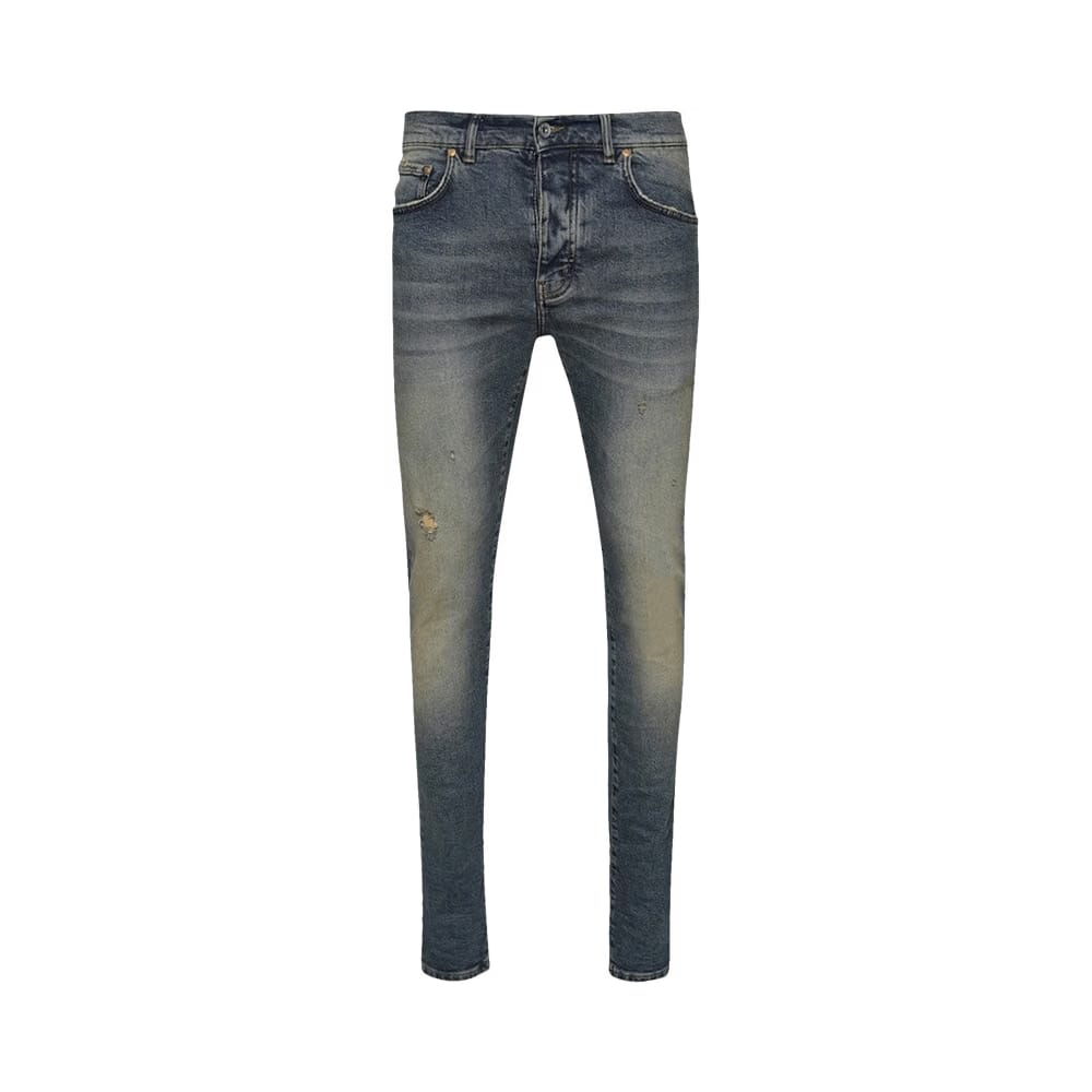 PURPLE BRAND Worn Faded Jeans Mid Indigo